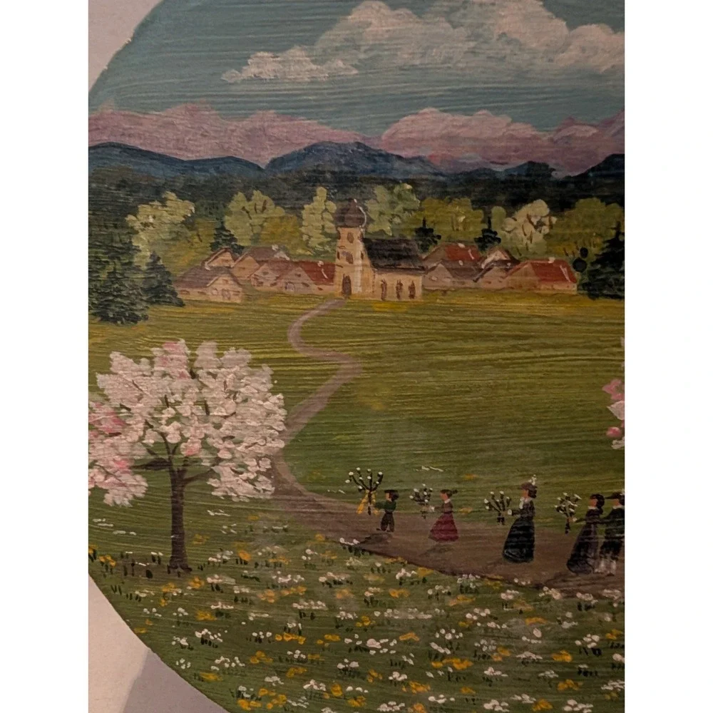 Hand Painted Folk Art 8.25